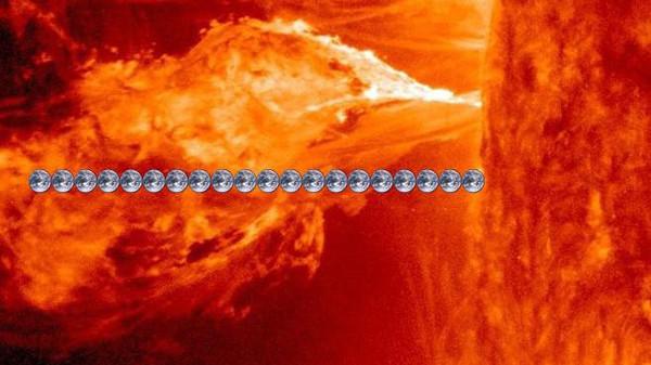 بالفيديو لهيب بطول 20 كرة أرضية قذفته الشمس جعل الشتاء صيفاً