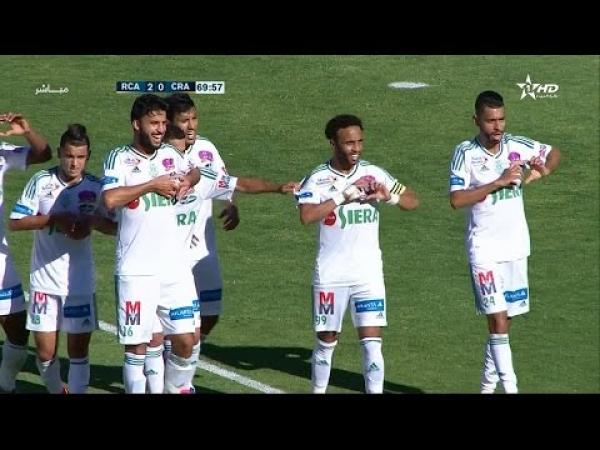 أهداف مباراة الرجاء الرياضي 2-1 شباب الريف الحسيمي