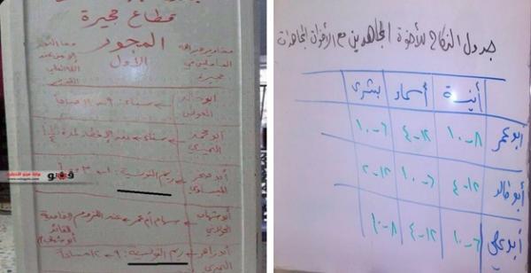 جداول نكاح منسوبة "للداعشيين" تثير سخرية في مواقع التواصل الإجتماعي