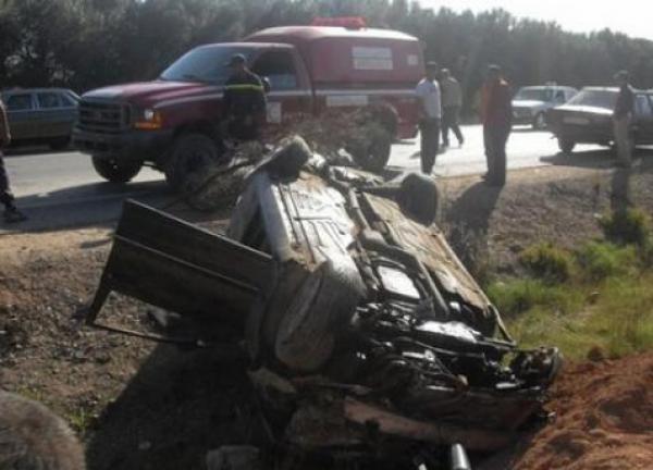 مصرع شخصين وإصابة أربعة آخرين في حادثة سير بإقليم أزيلال