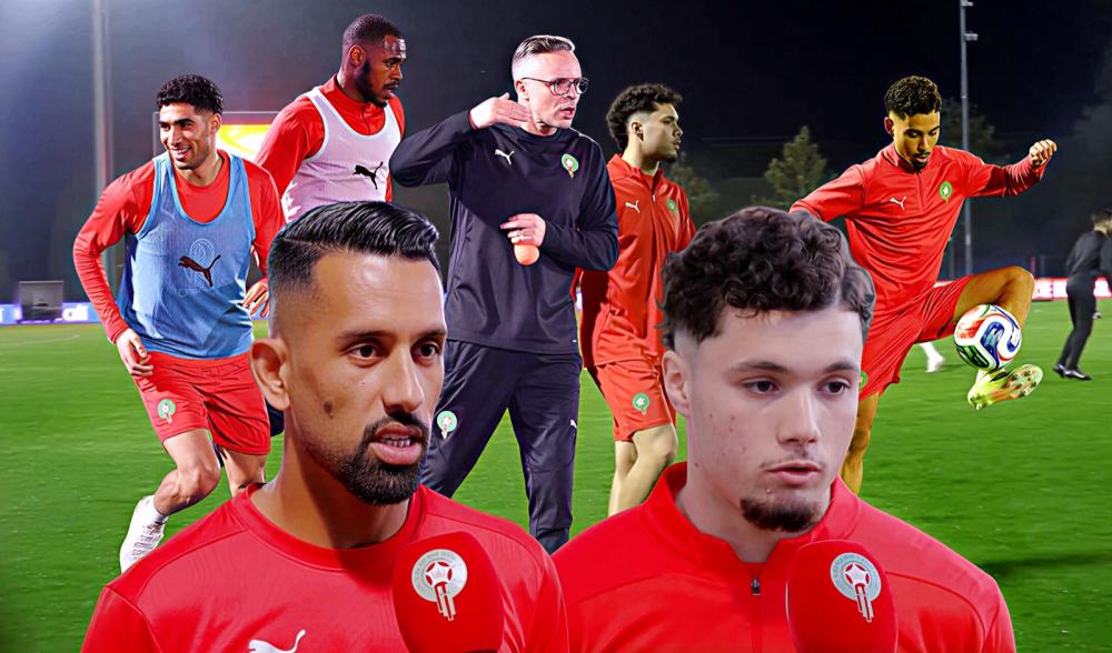 بالفيديو.. أجواء حماسية في أول تجمع لـ"الأسود" تحت إشراف "وهبي" وهذا ما قاله المرابيط وحريمات