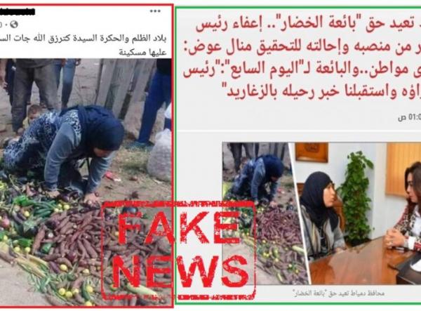 مصدر أمني يوضح بخصوص صورة المرأة التي تجمع الخضر من الأرض