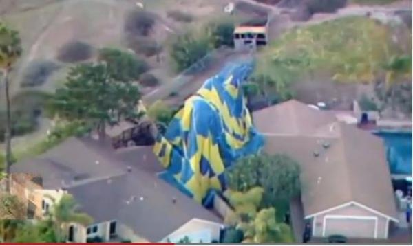 بالفيديو.. حفل زفاف يتحول إلى سقوط كارثى بالمنطاد