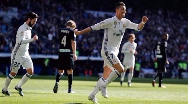 ريال مدريد يكتسح غرناطة بخماسية و يعادل رقما قياسيا مثيرا للبارصا (فيديو)