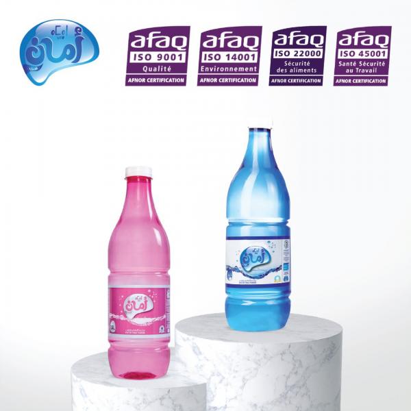 ماء المائدة "أمان غرب" يحصل على شهادة الإيزو