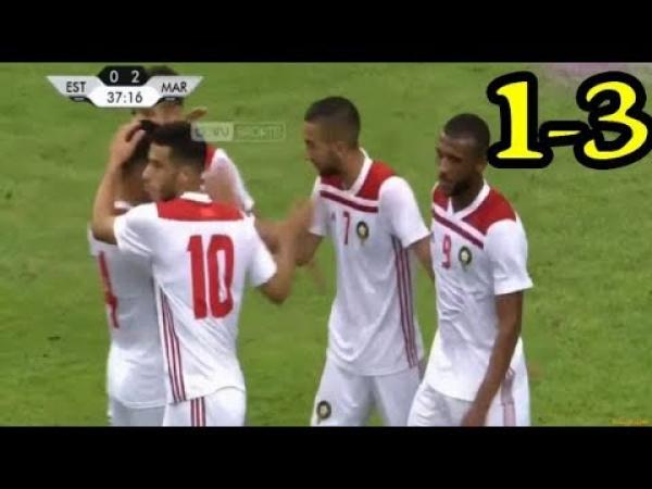 بالفيديو: ملخص أهداف مباراة استونيا والمغرب 1-3 ..وتألق أيوب الكعبي