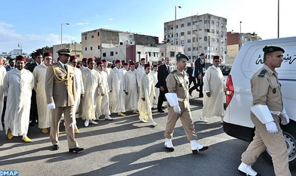 الأمير مولاي الحسن يشيع جنازة طبيب والده و جده الجنرال دوبريغاد عبد الغني مثقال