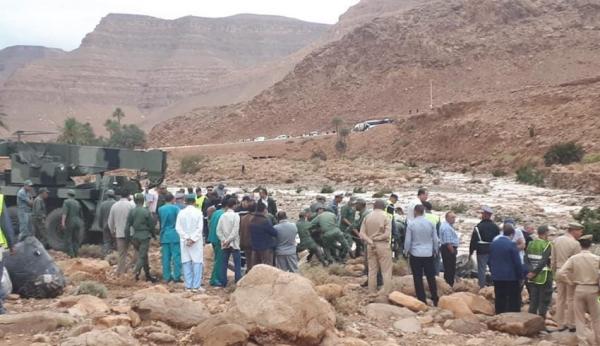 لفتيت يحل بمكان فاجعة الرشيدية وهذا ما قام به (صور)