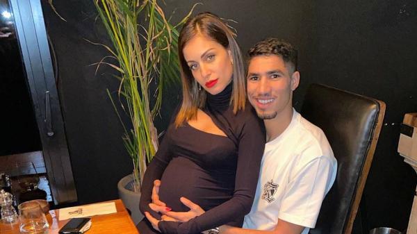 أشرف حكيمي يرزق بمولوده الأول من الممثلة هبة أبوك