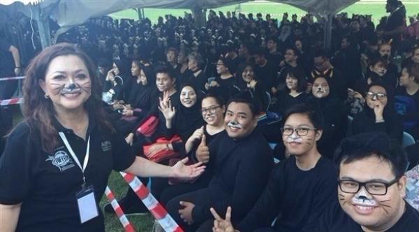 رقم قياسي جديد لأكبر تجمع للقطط البشرية في العالم