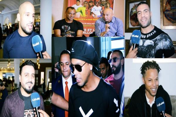 بالفيديو : الأسطورة البرازيلي بمعية نجوم من العالم يشاركون المغاربة احتفالاتهم بـ " المسيرة الخضراء "