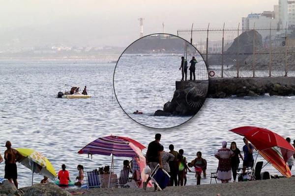 سيدة عالقة بسبتة تنجح في العودة إلى المغرب سباحة أمام ذهول الجميع (صور)