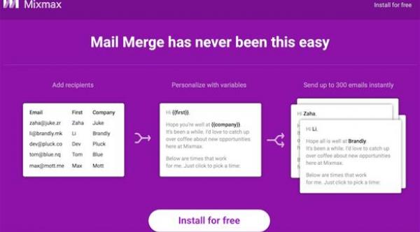 أداة Mail Merge لإرسال بريد إلكتروني لأسماء أشخاص مختلفين