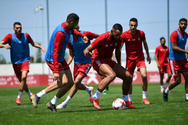 المنتخب المغربي يجري أول حصة تدريبية له بالقاهرة استعدادا لكأس أمم افريقيا