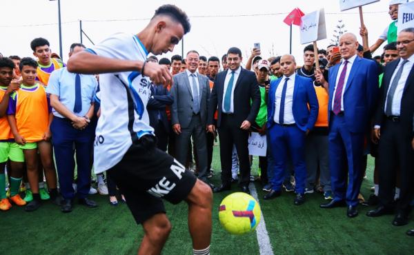 بالصور.. جماعة "الهرهورة" تحتضن حفل إعطاء الانطلاقة الرسمية لدوري "الطريق إلى المونديال"