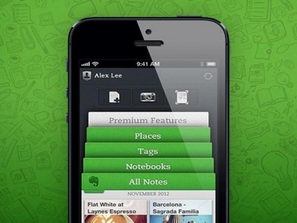 إطلاق "Evernote 5" بتصميم جديد لأجهزة آبل