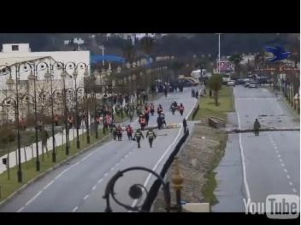 أحداث شغب بين جماهير تطوان و طنجة