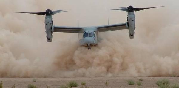 خبراء في المجال العسكري: الطائرة المروحية V22 Osprey التي سقطت في طانطان بعطب، وليس بالرياح 