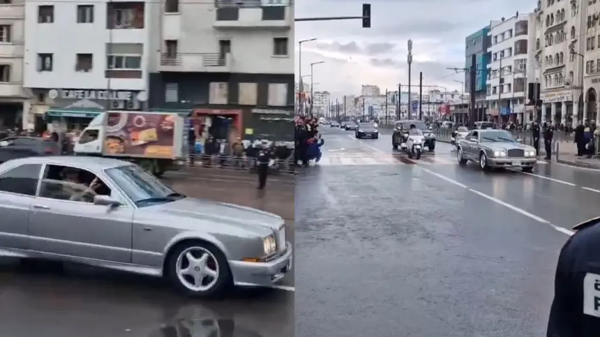 ظهر في كامل عافيته...الملك محمد السادس يتفاعل مع هتافات المواطنين لحظة وصوله الدار البيضاء