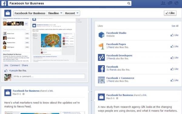 «فيس بوك» يطلق تحديثاً لصفحات إدارة الأعمال للجميع