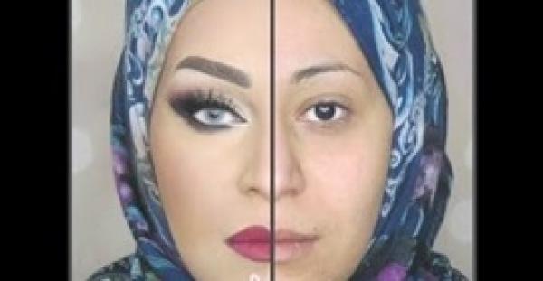 بالفيديو.. مليون مشاهدة لتأثير قوة المكياج في تغيير ملامح الفتاة
