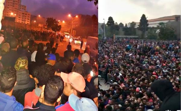 فيديو الرعب : الحرب على تذاكر " النهائي الحلم " و الناس شادا الصف من الـ 4 الصباح