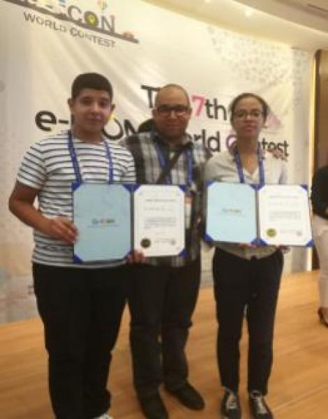 الفريق المغربي يتوج في الدورة السابعة للمسابقة الدولية(e-ICON) 2017  بلقب "الفريق المجدد " في التكنولوجيات التربوية